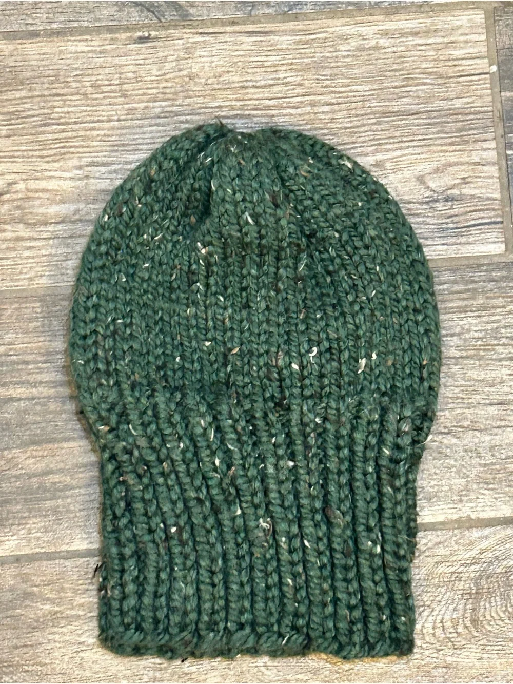 Handmade Unisex Cozy Kelp Knit Wool Blend Chunky Beanie 12” NEW